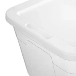 90qt Clear Storage Box White - Brightroom™ -Brightroom GUEST 04f1928e 5ced 4221 a538 beee2679b6c5
