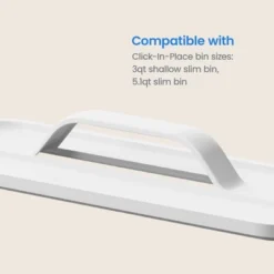 Click In Place Slim Lid With Handle For Plastic Storage Bins Home And Office Organization White- Brightroom™ -Brightroom GUEST 06620b0b b5b6 4445 a4e3 15080544d32d