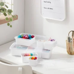 2.5L 2pk Sort It Storage Containers With 6 Shallow Cups - Brightroomâ„¢