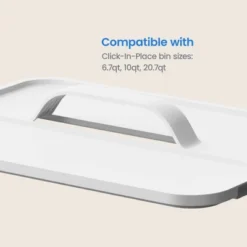 Click In Place Large Lid With Handle For Plastic Storage Bins For Home And Office Organization White - Brightroom™ -Brightroom GUEST 13acad56 bf57 42b2 a97e a572d080c302