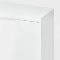 Laminate Pivot Open Shoe Cabinet White - Brightroom™ -Brightroom GUEST 1d065e3e 817b 45b0 9e07 7cae41473e07