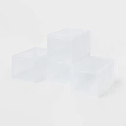 Stackable Small Bin Front Opening Clear - Brightroom™: Transparent Utility Storage, Stackable, BPA-Free, 12 Volume Capacity -Brightroom GUEST 29559c77 dcb5 4d53 a1b7 c974f4fe278e