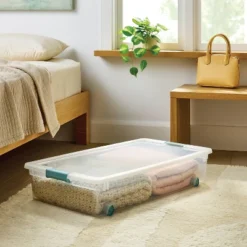 60qt Underbed Storage Bin With Latches - Brightroomâ„¢