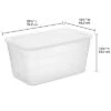 90qt Clear Storage Box White - Brightroom™ -Brightroom GUEST 3e09aa1a ff93 4563 97e4 d4e4b6c82bbb