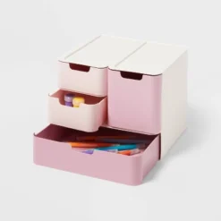 Modular Storage Drawer Set Pink - Brightroom™ 7 Modular Storage Drawer Set Pink - Brightroom™ -Brightroom GUEST 426cf388 a3c0 4555 b9b4 7518b4037bbd