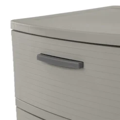 3 Drawer Storage Cabinet Gray - Brightroom™: Plastic Utility Storage Drawers, Universal Organization, No Assembly Required -Brightroom GUEST 4c0b3d58 c166 4602 b8df 0e5308d50807