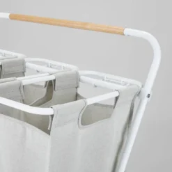 Rolling Triple Sorter - Brightroom™: Multicolor Laundry Hamper With Wheels, Polyester & Steel Frame, 3 Sorter Bags -Brightroom GUEST 727bafa1 3a7e 4b8b 9ac4 602d11765912