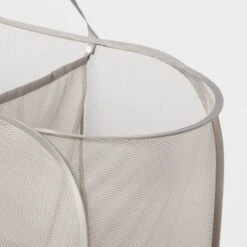 Pop-up Mesh Triple Sorter - Brightroom™: Collapsible Gray Laundry Hamper, Multipurpose Clothes Organizer -Brightroom GUEST 74336501 cb88 4e18 8b6e ed1a8b58d92f