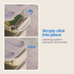 Click In Place Slim Lid With Handle For Plastic Storage Bins Home And Office Organization White- Brightroom™ -Brightroom GUEST 78a1388e 4d0a 451c 8a12 f6dc76da140b