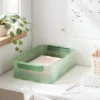 Click In Place 10qt Plastic Storage Bin For Home And Office Organization Green Tint - Brightroom™​ -Brightroom GUEST 7de1194a c271 4e74 a2ff 73a1d9e8e57e