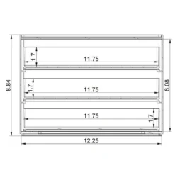 All Purpose 3 Drawer Storage Clear - Brightroom™ -Brightroom GUEST 832698ca 3ff5 4af9 86b8 cac960d3fd13