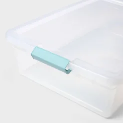 32qt Clear Storage Bin With Latches - Brightroom™ -Brightroom GUEST 9480dd7f 7cd5 4346 8856 93fc467305ea