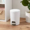 1.6gal Round Step Trash Can - Brightroom™: Compact Pedal-Operated Lid, Small Bathroom Bin, Textured White Finish -Brightroom GUEST 9913b0b4 a6f5 4933 8820 65a766a1044a