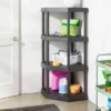 4 Tier Plastic Corner Shelf Unit Black - Brightroom™ 1 4 Tier Plastic Corner Shelf Unit Black - Brightroom™ -Brightroom GUEST a03c6b57 6643 490f 8daf 74311000e480