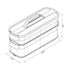 6pc Click In Place Slim Toolbox Kit Plastic Storage Home And Office Organization - Brightroom™​ -Brightroom GUEST a0748a17 c46c 4389 bf49 9194656a6675