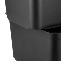 26.2qt Heavy Duty Storage Bin - Brightroom™: Black Plastic, Stackable & Portable, Universal Storage Solution -Brightroom GUEST aa51cd5b 4790 4d5a ac45 a42255c74a0d