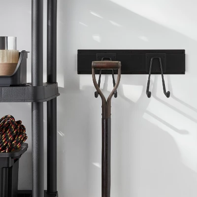 Multi-Purpose Long Garage Tool Hook - Brightroom™: Steel Utility Storage Rack For Garage Organization, Black 3 Multi-Purpose Long Garage Tool Hook - Brightroom™: Steel Utility Storage Rack For Garage Organization, Black