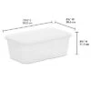 6qt Clear Storage Box White - Brightroom™ -Brightroom GUEST ca83c37f 52c5 4c93 9af7 53755dd359db
