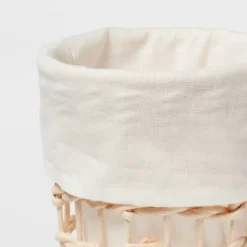 Round Woven Basket With Liner - Brightroom™ -Brightroom GUEST cfd1bbf3 5ffe 4edd abaa 9f635eb10329