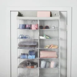 Over The Door 26 Shelf Mesh Shoe Organizer Light Gray - Brightroom™ 5 Over The Door 26 Shelf Mesh Shoe Organizer Light Gray - Brightroom™ -Brightroom GUEST d127a0ff 5a87 4726 9b33 4e6e2cafe6c6