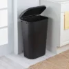 11.3gal Lift Top Waste Basket Black - Brightroom™: Kitchen Trash Can, Fingerprint-Resistant, Indoor Trash Bin -Brightroom GUEST d2152ecb 3d81 4cdd 9e00 523eaa977535