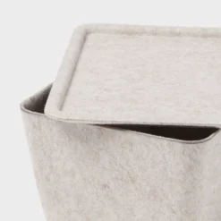 Lidded Felt With Lid Oatmeal - Brightroom™ -Brightroom GUEST e4fc0798 fc26 44b7 8f4b f083ce289c66