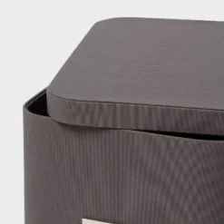 Medium Decorative Fabric Box Charcoal - Brightroom™: Rectangle Storage, 7" H X 13" D X 10" W, Polypropylene & Polyester -Brightroom GUEST ea8c0934 9cd6 4206 97b9 0ffbc3020f4c