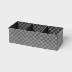 Woven Plastic 3 Compartment Bin - Brightroom™ -Brightroom GUEST f9512988 f3cf 4f3f 9f43 92f0099e35f5