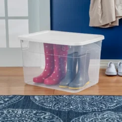 70qt Clear Storage Box With White Lid - Brightroom™ -Brightroom GUEST ffb54947 63f4 4e3a 87d5 725e3277fd23